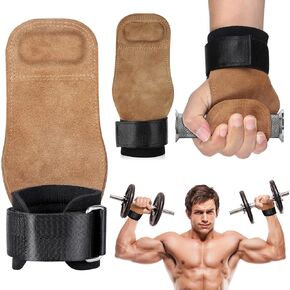 Weight Lifting Wrist Strap，Double Layer Leather lifting Grips，for Deadlift and Powerlifting Gym Weightlifting Wrist Strap,for Men/Women in Saudi Arabia