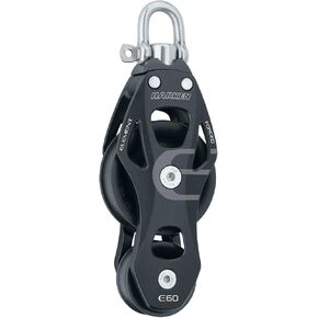 HARKEN Premium Sailing 60mm Element Fiddle Swivel Boat Block, 60mm, Part 6262