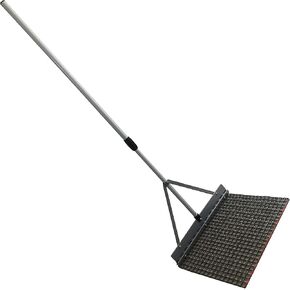 Yard Tuff YTF-218DM Steel Head and Brace Lightweight Aluminum Handle Drag Mop for Gravel, Dirt, and Soil Grading, for Both Hand Dragging and Towing