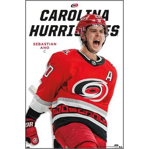 Trends International NHL Carolina Hurricanes - Sebastian Aho Feature Series 23 Wall Poster