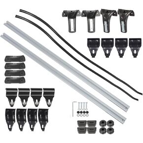 1Pair 48in Universal Car Top Roof Cross Bar Luggage Cargo Rack Adjustable with 3 Kinds Clamp