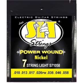SIT Strings S71058 Seven String Nickel Wound Electric Guitar String, Medium