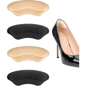 Heel Pads for Shoes, Heel Grips for Womens Shoes, Heel Pads for Too Big Women and Men Shoes, Heel Inserts for Women, Improved Shoe Fit and Comfort, Prevents Heel Slipping, No More Blisters