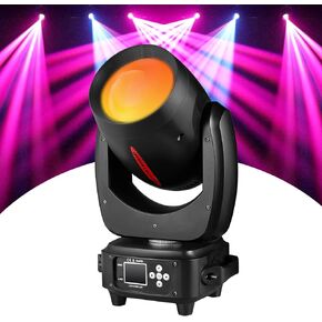 DJ Light Moving Head 180W LED Spot Beam Zoom lighting 14 Gobos 12 Colors Rotating prisms RDM DMX Stage lights for Disco Club Party Dance Wedding Bar KTV Live Show