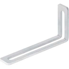 10 PCS 5-1/2"L x 2-3/4"H x 1"W Aluminum Alloy Adjustable L-Shape Corner Brace, 4mm Thickness Slidable L Right Angle Brackets for PC Case, Fixing Furniture, DIY Multipurpose