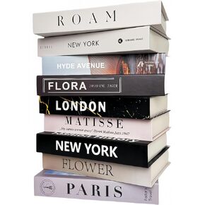 9 Pack Decorative Books | Ediactcyl Decorative Books for Home Decor | Fake Book Creative for Bookshelf Living Room Decor