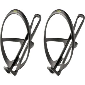 Carbylon Water Bottle Cage (2-Pack) by Delta Cycle, Ultra Lightweight 17 grams, Carbon Fiber & Nylon Bike Bottle Holder