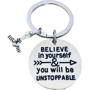 Sportybella - Hockey Keychain, Hockey Jewelry, Gift for Female Hockey Players