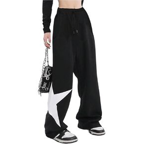 SOLY HUX Women's Graphic Print Sweatpants Drawstring High Waisted Long Pants with Pockets