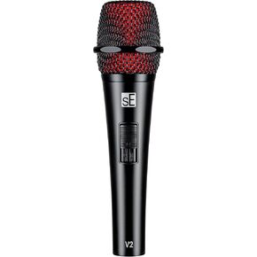 SE Electronics V2-SW-XLR Supercardioid Dynamic Handheld Microphone with On/Off Switch (includes 15' Cable)
