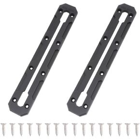 VTurboWay 2 Pcs 10.4" Low Profile Track, Kayak Track for Fishing Rod Holder, Kayak Gear Track Accessories, Reinforced Marine Nylon, Free Installation Screws