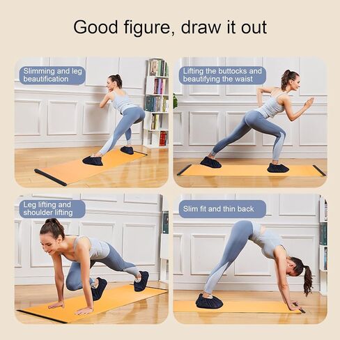 Exercise Slide Board for Core Training, Workout Sliding Board Exercise Equipment, Ideal for Skating, Hockey, and More - Men, Women, and Kids in Saudi Arabia