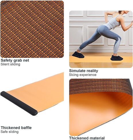 Exercise Slide Board for Core Training, Workout Sliding Board Exercise Equipment, Ideal for Skating, Hockey, and More - Men, Women, and Kids in Saudi Arabia