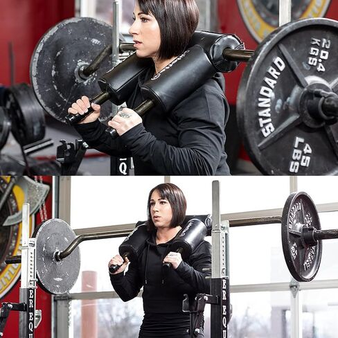 BotaBay Olympic Safety Squat Bar Fitness Squat Olympic Bar Safety Squat Bar مرفق مع شريط الوزن الأولمبي يحمل ما يصل إلى 1000 رطل لرفع الأثقال in Kuwait