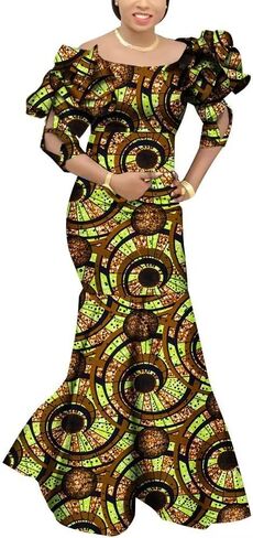Fashion Robe Africaine Femme Elegant Maxi Long Dresses African Ankara Print Mermaid Dresses Dashiki Evening Gowns in Saudi Arabia