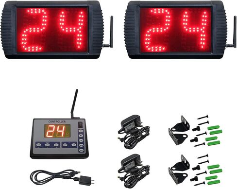 Shot Clock Basketball Timer,12/24/25/30/35/40/60 Seconds Countdown Timer, Portable Shot Clock with Buzzer for All Sports in Kuwait