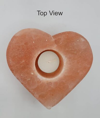 Hiamlayan Pink Salt Candle Holder, Tea light holder (Heart) in Saudi Arabia