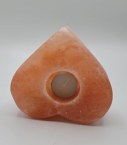 Hiamlayan Pink Salt Candle Holder, Tea light holder (Heart) in Saudi Arabia