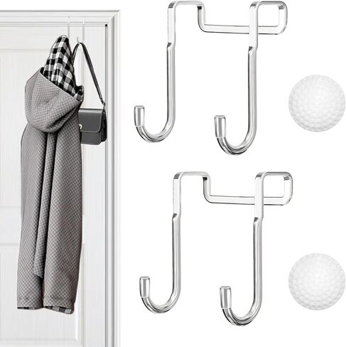 Over The Door Drawer Cabinet Hook, 2 Pack 304 Stainless Steel S-Shaped Drawer Cabinet Back Hanger Hooks, Over Door Hanger Hooks for Hanging Towels, Clothes, Dish Towel, Bag in Kuwait