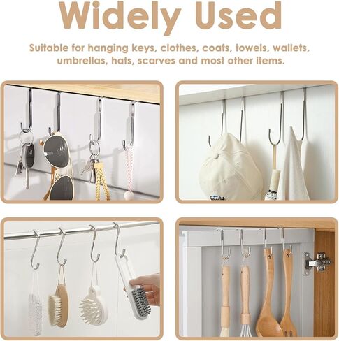 Over The Door Drawer Cabinet Hook, 2 Pack 304 Stainless Steel S-Shaped Drawer Cabinet Back Hanger Hooks, Over Door Hanger Hooks for Hanging Towels, Clothes, Dish Towel, Bag in Kuwait