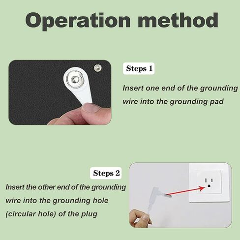 طقم بساط التأريض، سجاد التأريض للقلق وتخفيف الالتهاب. حصيرة أرضية للسرير، يمكن للعلاج الأرضي تحسين النوم والتعب، وتستخدم كوسادة أرضية للمنزل والمكتب. (16 * 23.6 بوصة) in Kuwait