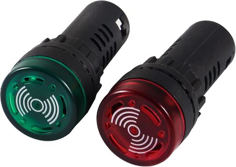 DIANN 10 قطعة التيار المتناوب/تيار مستمر 110 فولت LED الجرس فلاش إنذار إشارة مؤشر ضوء للمعدات الصناعية أحمر أخضر in Saudi Arabia