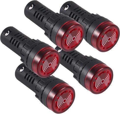 DIANN 10 قطعة التيار المتناوب/تيار مستمر 110 فولت LED الجرس فلاش إنذار إشارة مؤشر ضوء للمعدات الصناعية أحمر أخضر in Saudi Arabia
