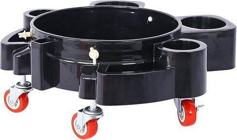 11.2 Inch Bucket Dolly 5 Gallon Heavy Duty Detailing Cart with 5 Rolling Swivel Casters 360 Degree Turning for Shop Garage Have a Bottom in Kuwait