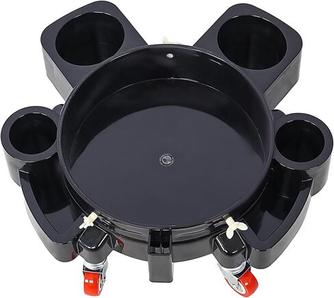 11.2 Inch Bucket Dolly 5 Gallon Heavy Duty Detailing Cart with 5 Rolling Swivel Casters 360 Degree Turning for Shop Garage Have a Bottom in Kuwait