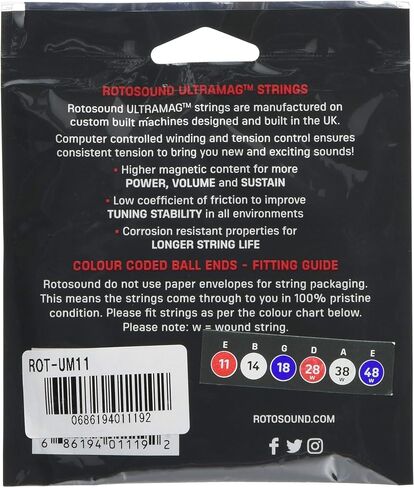 ROTOSOUND ROTO SOUND Electric Guitar Strings Type 52 Alloy/Medium (.011-.048) UM11 in Saudi Arabia