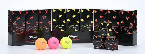 كرة جولف TAMIYD معطرة بالفواكه عالية الأداء طويلة وناعمة وغير لامعة - 6 عبوات (كرات معبأة بشكل فردي) in Saudi Arabia
