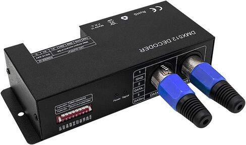 High Power 3 Channel 8A/CH Dmx Led Controller Led DMX 512 Decoder Dimmer Driver DC12V-24V for led rgb strip or lights in Kuwait