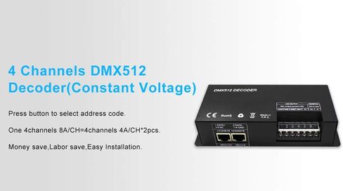 High Power 3 Channel 8A/CH Dmx Led Controller Led DMX 512 Decoder Dimmer Driver DC12V-24V for led rgb strip or lights in Kuwait