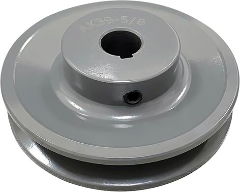 بكرة أخدود مفردة، حزام على شكل حرف V، تجويف 3.75 بوصة OD 5/8 بوصة، AK39-5/8، قسم الحزام، حديد زهر رمادي، للحزام على شكل V in Kuwait