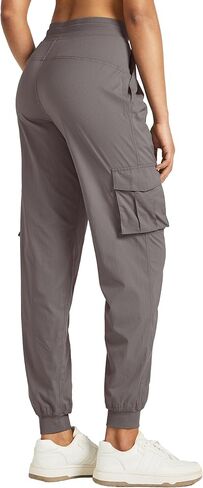Willit Women's Studio Jogger Cargo Workout Hiking Track Pants Lightweight Athletic Dance Tapered Pants Quick Dry in Saudi Arabia