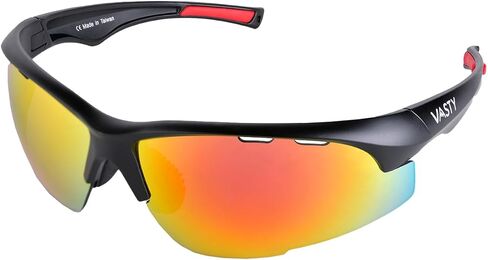 All-in-One Sport Sunglasses for Men Women Youth with Z87.1 Safety Glasses Half-Rim Shield Eyewear UV Protection in Saudi Arabia