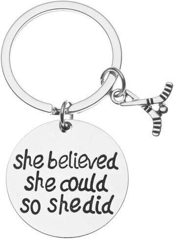 Sportybella - Hockey Keychain, Hockey Jewelry, Gift for Female Hockey Players in Saudi Arabia