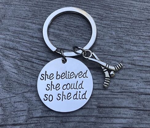 Sportybella - Hockey Keychain, Hockey Jewelry, Gift for Female Hockey Players in Saudi Arabia