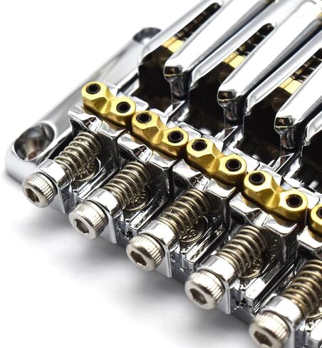 Headless Guitar Bridge 6-String Headless Electric Guitar Bridges (Chrome) in Saudi Arabia
