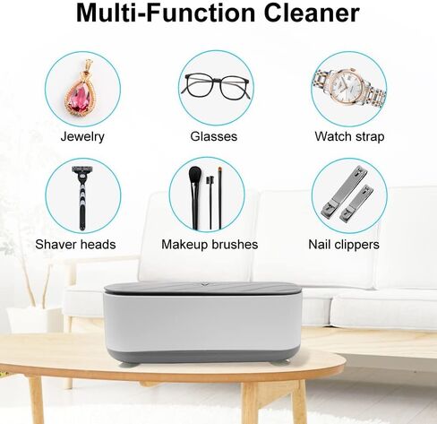 Ultrasonic Jewelry Cleaner,250 ML Portable Professional Household Ultrasonic Cleaning Machine for Jewelry for Cleaning Jewelry,Ring,Necklaces,Eyeglass,Watches,Razors,Makeup Brush,Coins, Dentures,Toys in Kuwait