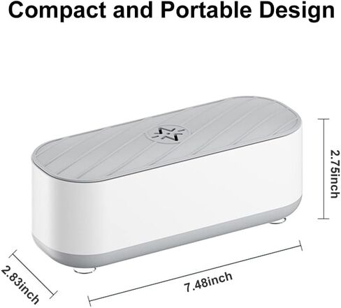 Ultrasonic Jewelry Cleaner,250 ML Portable Professional Household Ultrasonic Cleaning Machine for Jewelry for Cleaning Jewelry,Ring,Necklaces,Eyeglass,Watches,Razors,Makeup Brush,Coins, Dentures,Toys in Kuwait