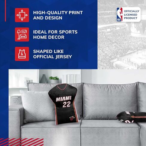 Northwest NBA Travel Jimmy Butler Jersey Cloud Pillow Bedding Accessories (Miami Heat - Black) in Saudi Arabia