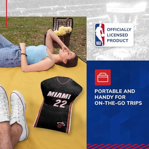 Northwest NBA Travel Jimmy Butler Jersey Cloud Pillow Bedding Accessories (Miami Heat - Black) in Saudi Arabia