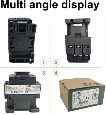 LC1D09G7 موصل غير عكسي 9A 3Pole 120VAC ملف 1NO 1NC 50/60 هرتز in Saudi Arabia