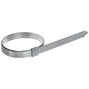 BAND-IT JS2419 Junior 1/4" Wide x 0.020" Thick, 1-3/8" Diameter, 201 Stainless Steel Smooth I.D. Clamp (100 Per Box)