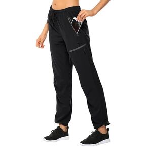 Women's Lightweight Hiking Cargo Pants Quick Dry Casual Travel Sweatpants Joggers Water Resistant