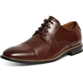 Mofri Men's Oxford Suede Shoes, Wingtip Dress Shoes for All Occasions, Waterproof, Latex Insole, Lace-Up