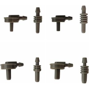 Pack of 8 Replacement NIBP Cuff Connectors Adapters Blood Pressure Monitor Cuff Air Hose Tube Connectors