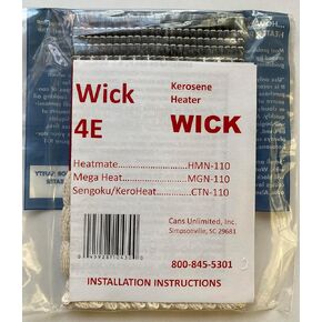Wick #4E fits: Heatmate; HMN-110, Mega Heat; MGN-110, Sengoku/KeroHeat; CTN-110
