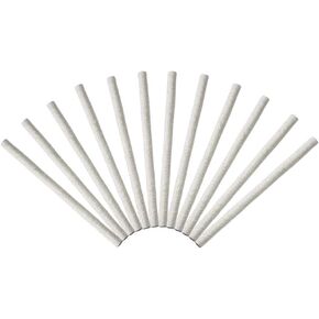 12pcs Fiberglass Torch Wick Replacement for Wine Bottle Tiki Torches Patio Lighting Garden Lights Oil Lamps(9.85x0.5 inch)
